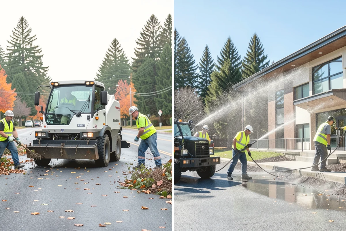 Swale Maintenance in Black Diamond, King County, WA - Inspect the swale for sediment, erosion, and vegetation condition
