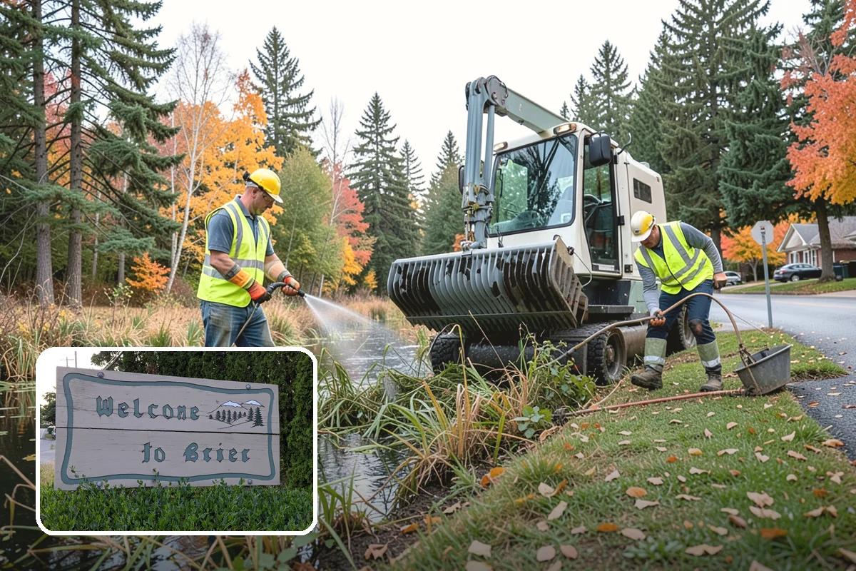 Swale Maintenance in Brier, Snohomish County, WA - Preserves the treatment credit these facilities provide