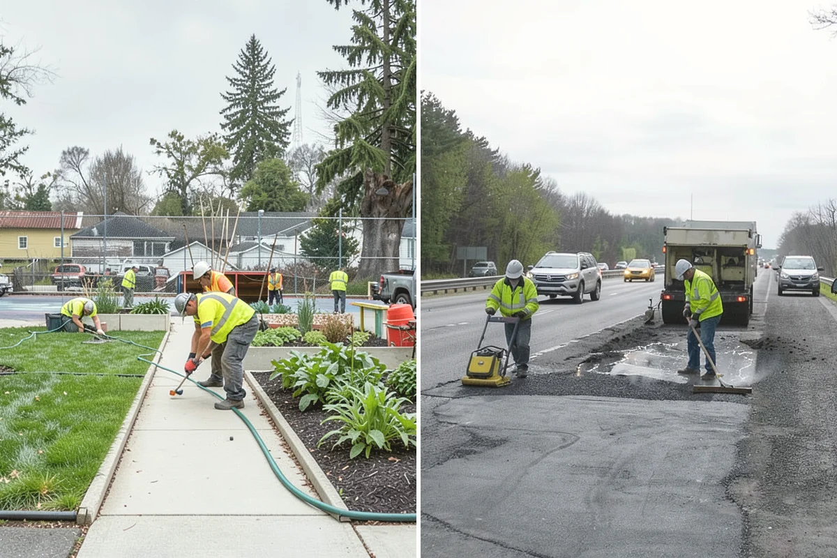Swale Maintenance in Carnation, King County, WA - Inspect the swale for sediment, erosion, and vegetation condition