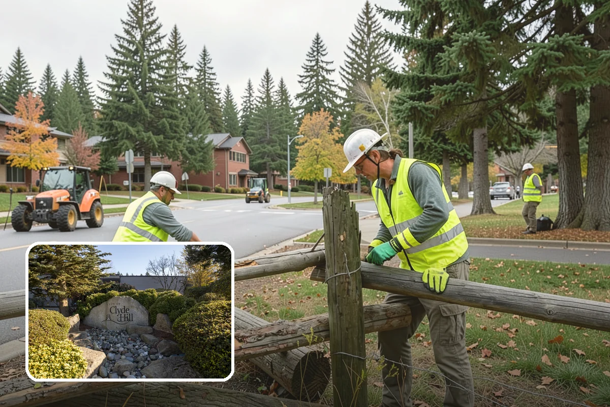 Swale Maintenance in Clyde Hill, King County, WA - Preserves the treatment credit these facilities provide
