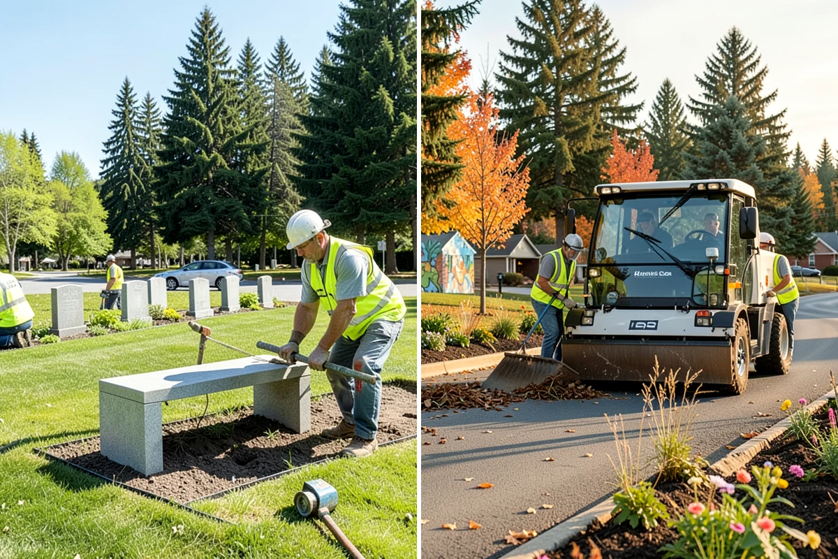 Swale Maintenance in Clyde Hill, King County, WA - Inspect the swale for sediment, erosion, and vegetation condition