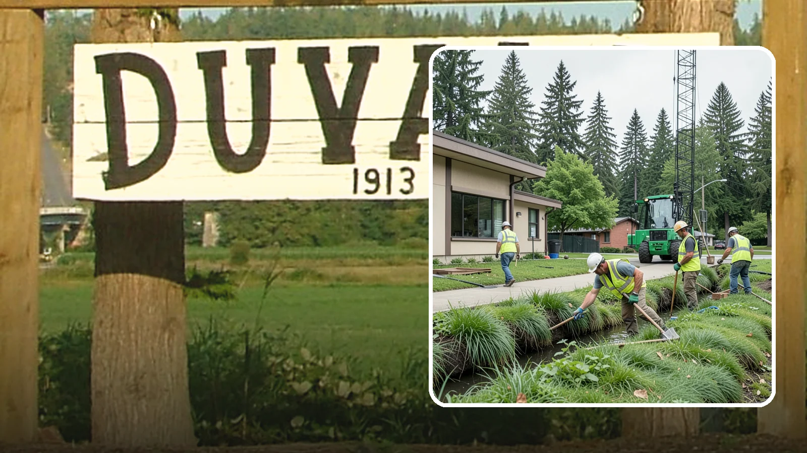 Swale Maintenance in Duvall, King County, WA - Bioswale and grassed swale maintenance that preserves stormwater treatment performance and conveyance capacity.
