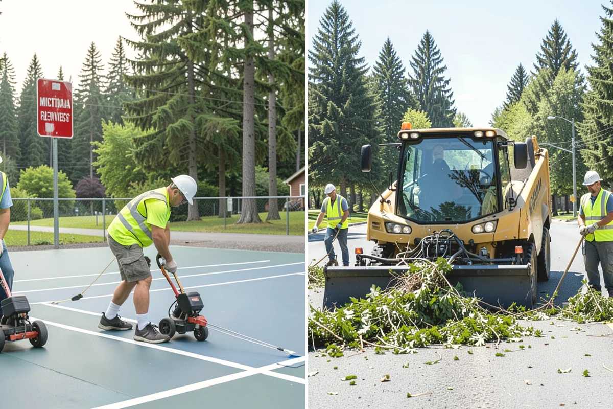 Swale Maintenance in Duvall, King County, WA - Inspect the swale for sediment, erosion, and vegetation condition