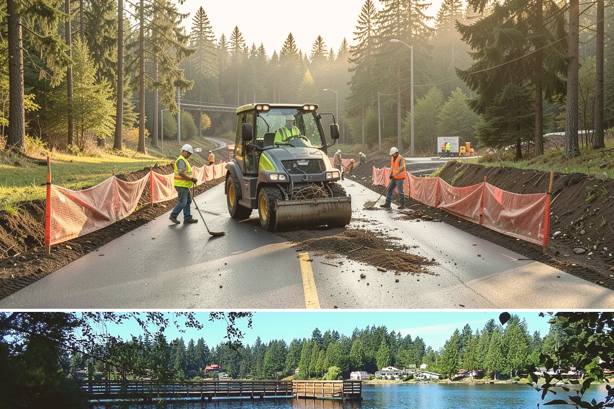 Swale Maintenance in Federal Way, King County, WA - Swale maintenance is cycled through the growing season, with a fall service to ensure treatment and conveyance are optimal for...