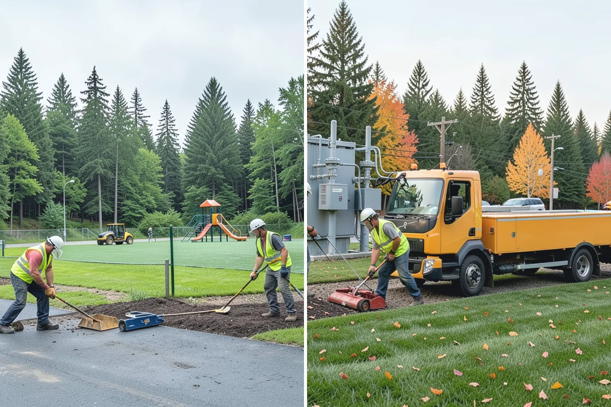 Swale Maintenance in Granite Falls, Snohomish County, WA - Inspect the swale for sediment, erosion, and vegetation condition