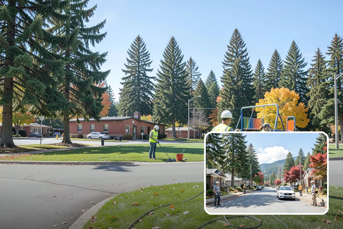 Swale Maintenance in Hunts Point, King County, WA - Preserves the treatment credit these facilities provide