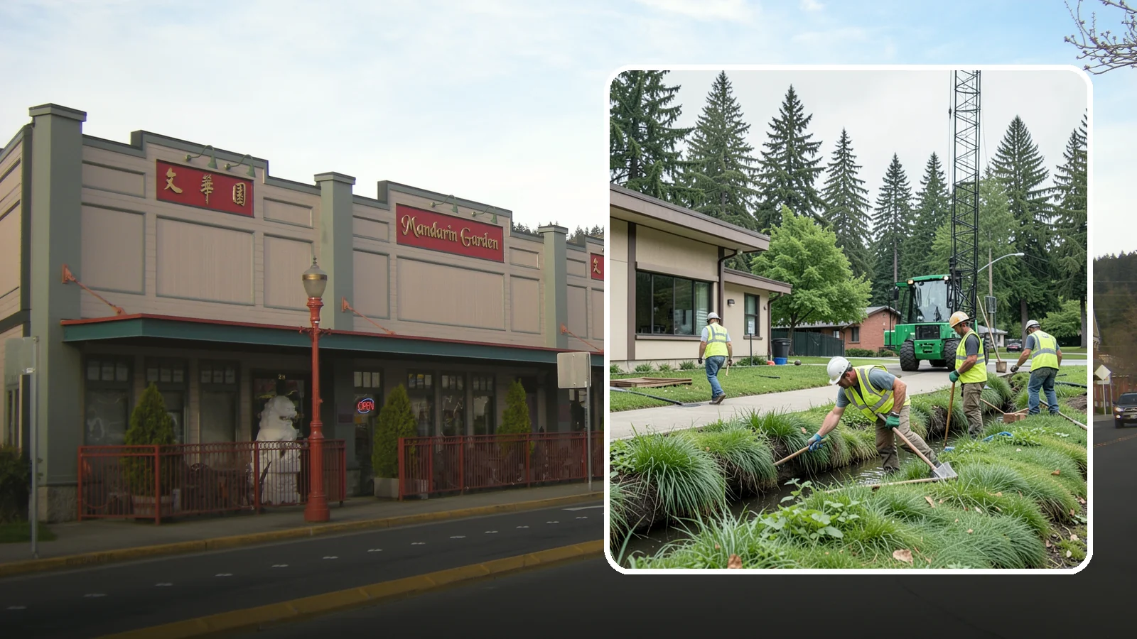 Swale Maintenance in Issaquah, King County, WA - Bioswale and grassed swale maintenance that preserves stormwater treatment performance and conveyance capacity.