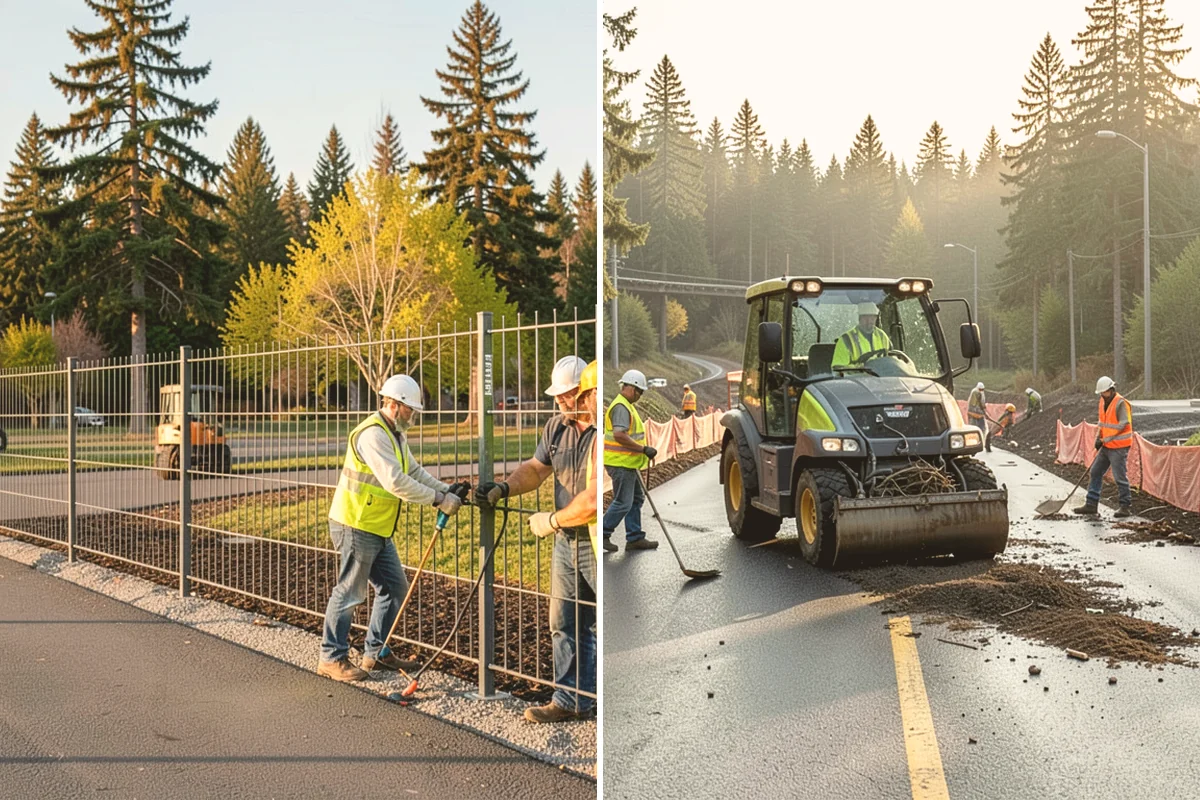 Swale Maintenance in Kirkland, King County, WA - Inspect the swale for sediment, erosion, and vegetation condition