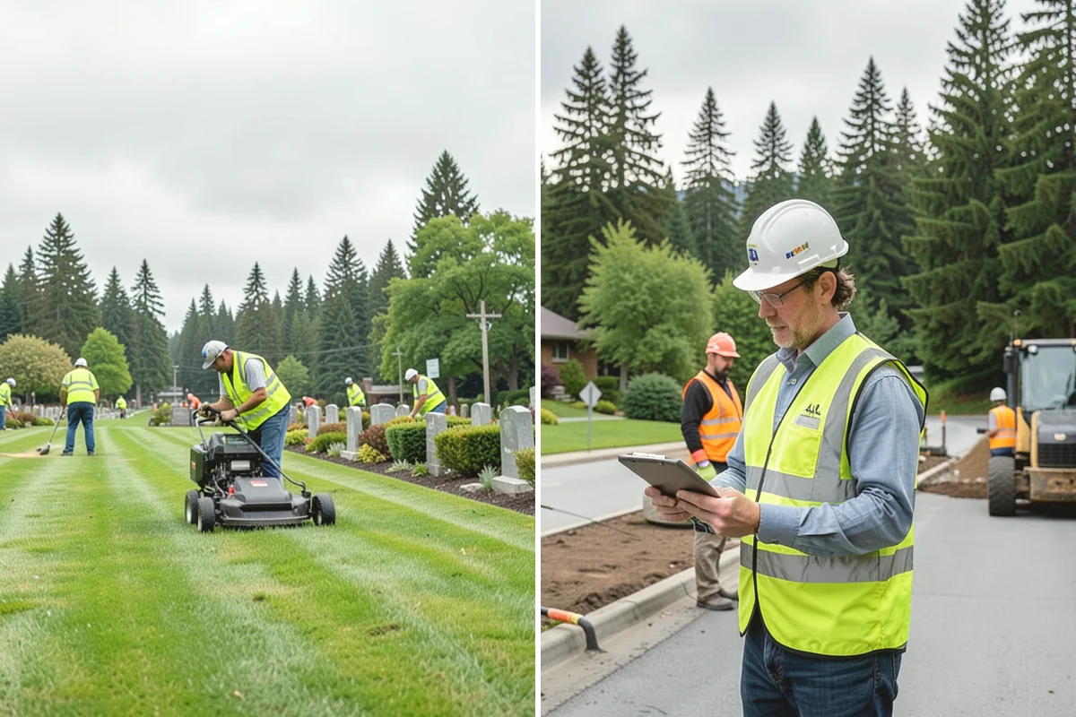 Swale Maintenance in La Conner, Skagit County, WA - Inspect the swale for sediment, erosion, and vegetation condition