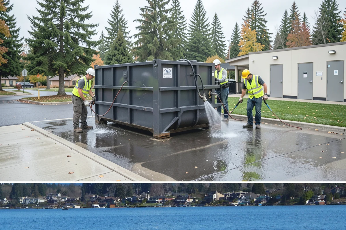 Swale Maintenance in Lake Stevens, Snohomish County, WA - Swale maintenance is cycled through the growing season, with a fall service to ensure treatment and conveyance are optimal for...