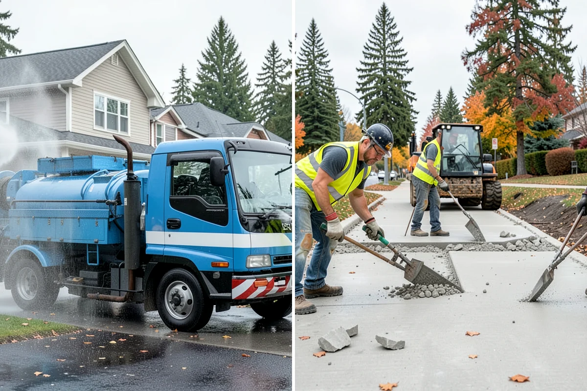 Swale Maintenance in Lakewood, Pierce County, WA - Inspect the swale for sediment, erosion, and vegetation condition