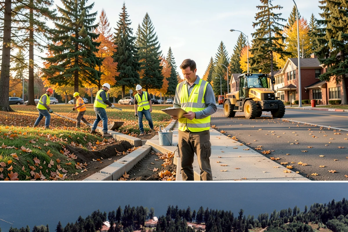 Swale Maintenance in Lakewood, Pierce County, WA - Swale maintenance is cycled through the growing season, with a fall service to ensure treatment and conveyance are optimal for...