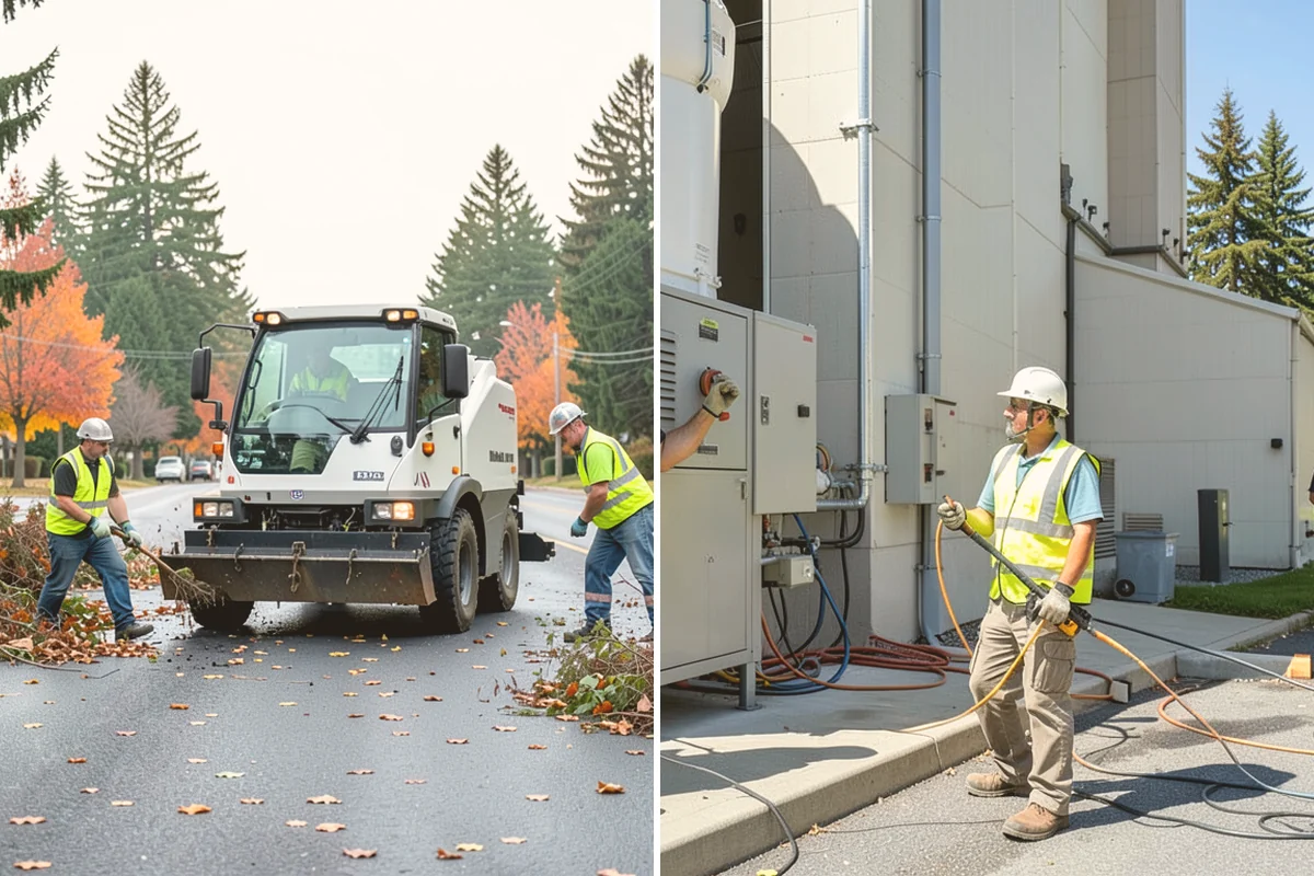 Swale Maintenance in Langley, Island County, WA - Inspect the swale for sediment, erosion, and vegetation condition