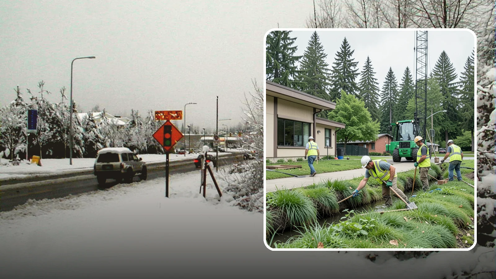 Swale Maintenance in Newcastle, King County, WA - Bioswale and grassed swale maintenance that preserves stormwater treatment performance and conveyance capacity.