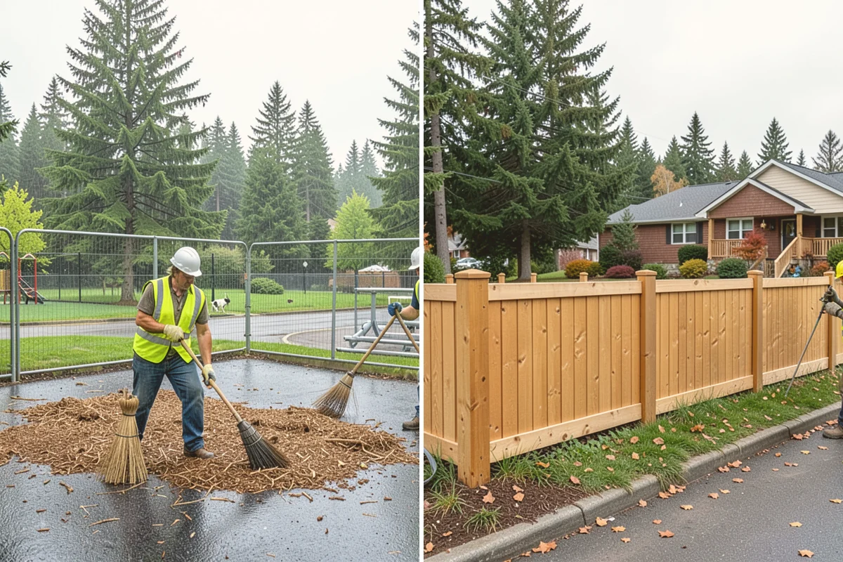 Swale Maintenance in Orting, Pierce County, WA - Inspect the swale for sediment, erosion, and vegetation condition