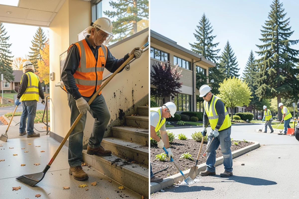 Swale Maintenance in Renton, King County, WA - Inspect the swale for sediment, erosion, and vegetation condition