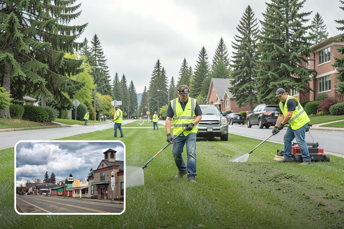 Swale Maintenance in Roy, Pierce County, WA - Preserves the treatment credit these facilities provide