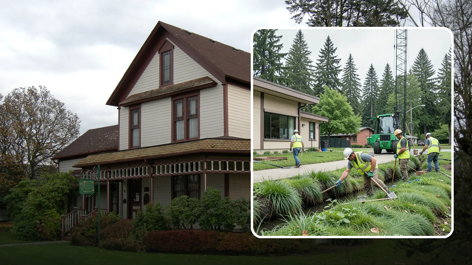 Swale Maintenance in Sumner, Pierce County, WA - Bioswale and grassed swale maintenance that preserves stormwater treatment performance and conveyance capacity.