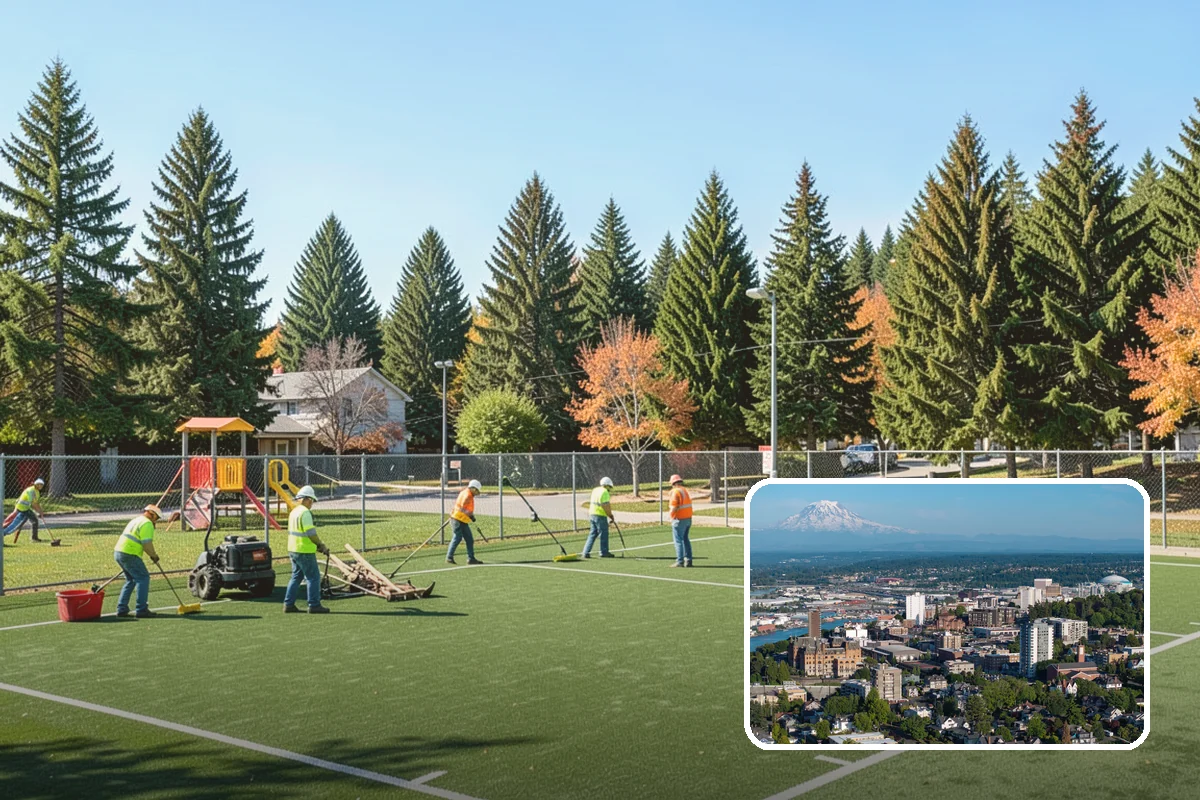 Swale Maintenance in Tacoma, Pierce County, WA - Preserves the treatment credit these facilities provide