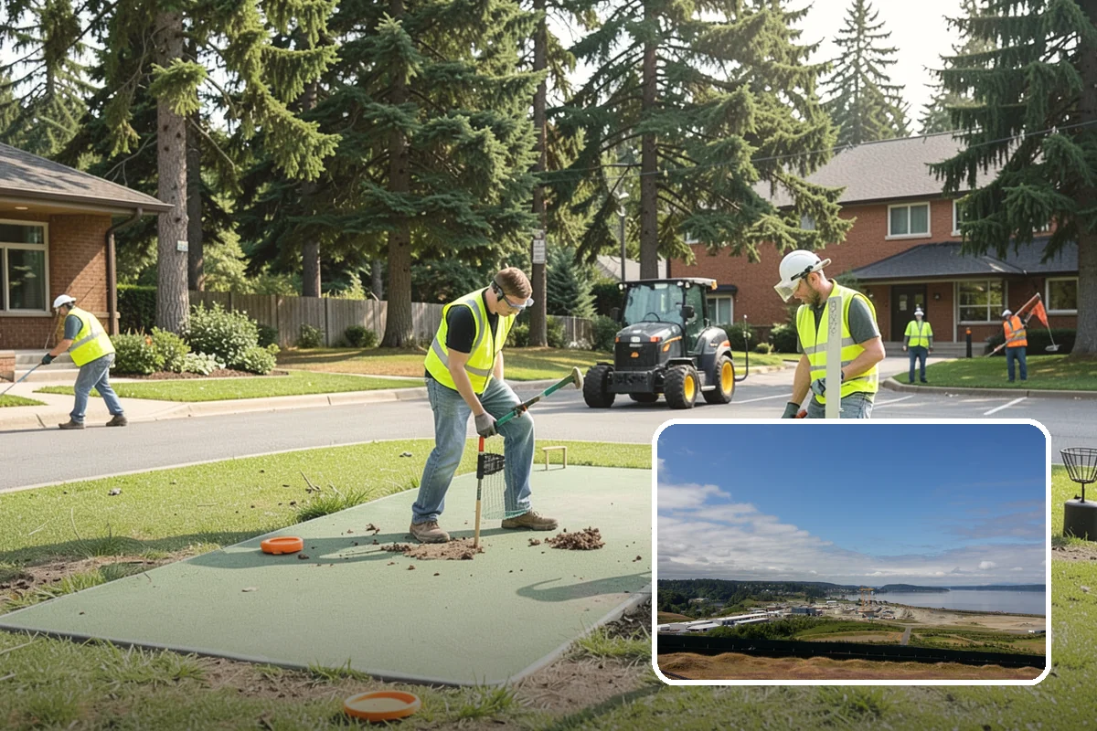 Swale Maintenance in University Place, Pierce County, WA - Preserves the treatment credit these facilities provide