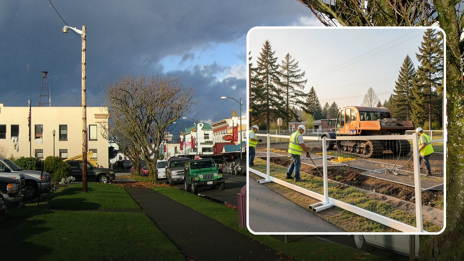 Temporary Fencing in Arlington, Snohomish County, WA - Temporary fencing secures work sites, events, and hazards on public property quickly and safely.
