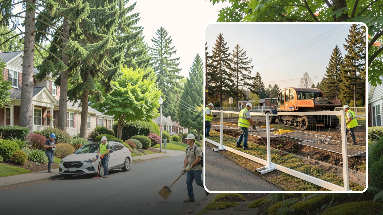 Temporary Fencing in Beaux Arts Village, King County, WA - Temporary fencing secures work sites, events, and hazards on public property quickly and safely.