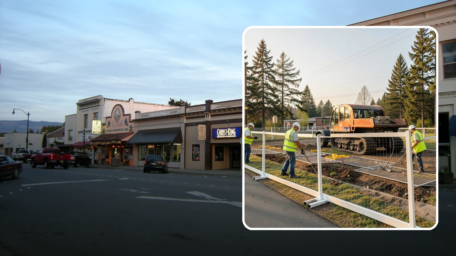 Temporary Fencing in Burlington, Skagit County, WA - Temporary fencing secures work sites, events, and hazards on public property quickly and safely.