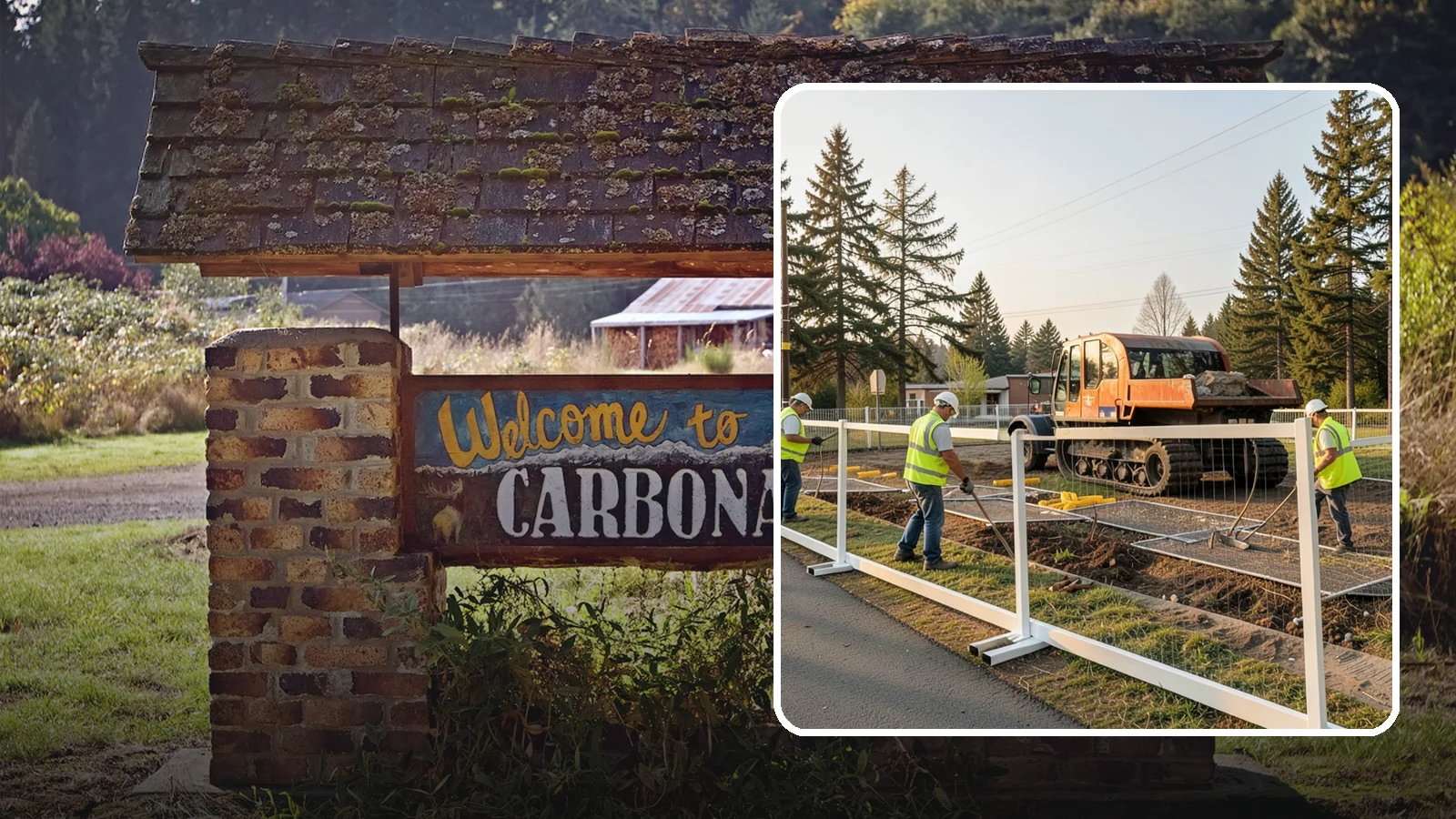 Temporary Fencing in Carbonado, Pierce County, WA - Temporary fencing secures work sites, events, and hazards on public property quickly and safely.