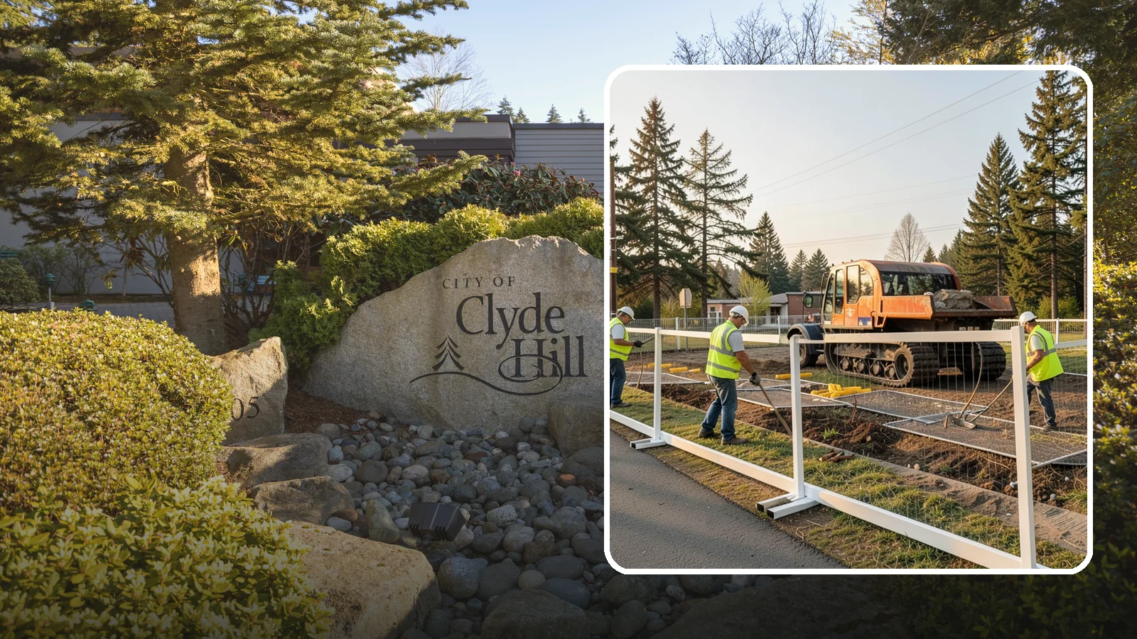 Temporary Fencing in Clyde Hill, King County, WA - Temporary fencing secures work sites, events, and hazards on public property quickly and safely.