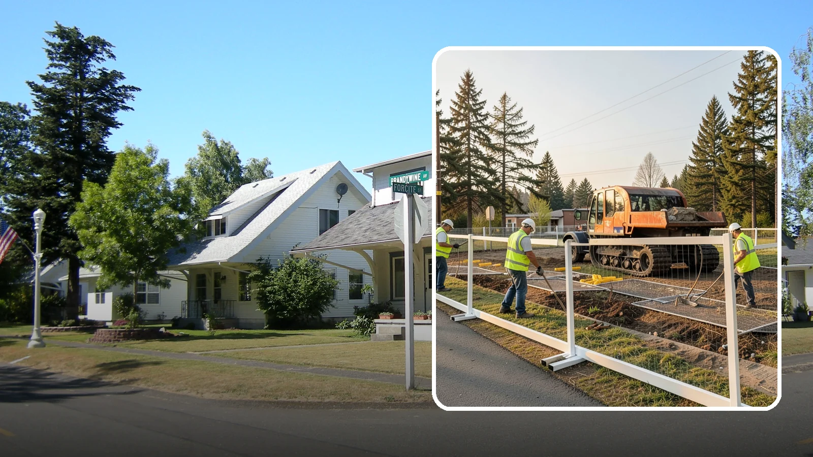 Temporary Fencing in DuPont, Pierce County, WA - Temporary fencing secures work sites, events, and hazards on public property quickly and safely.