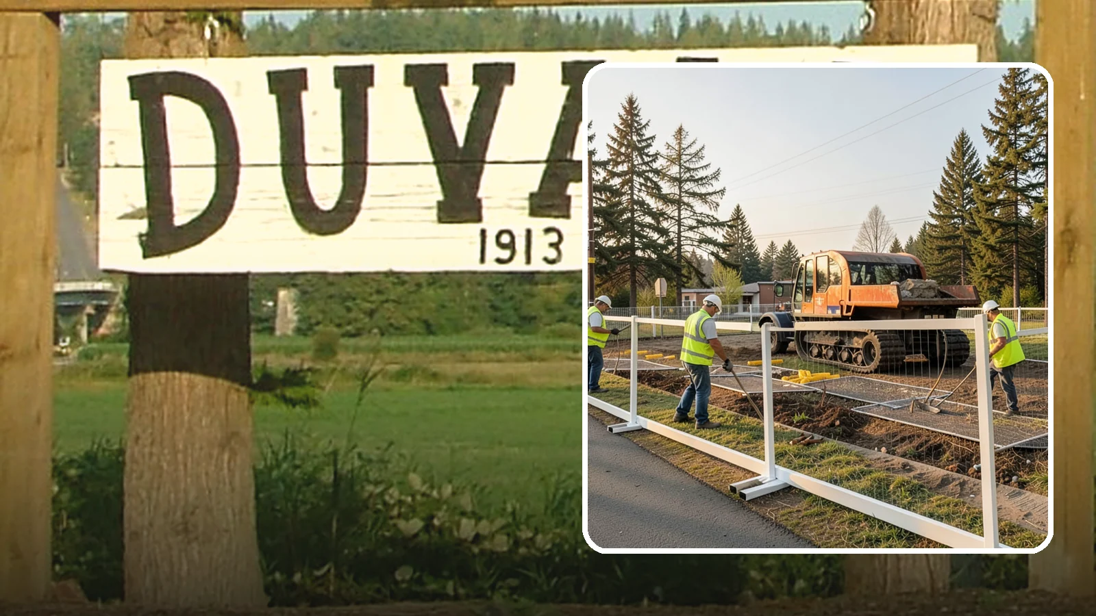 Temporary Fencing in Duvall, King County, WA - Temporary fencing secures work sites, events, and hazards on public property quickly and safely.
