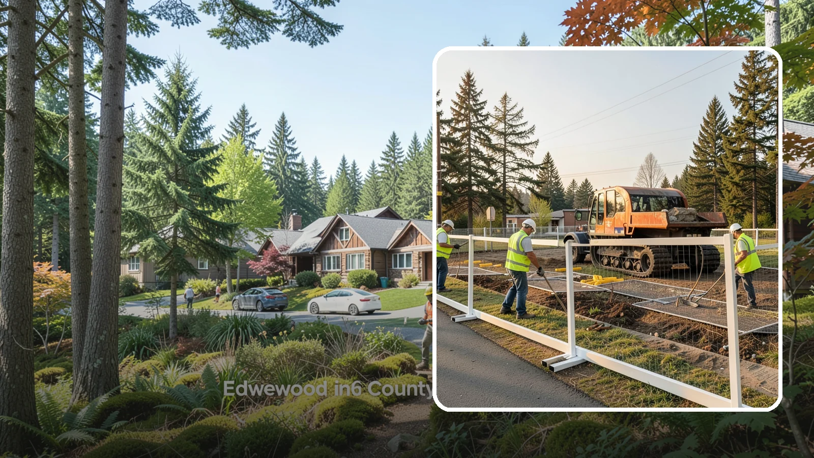 Temporary Fencing in Edgewood, Pierce County, WA - Temporary fencing secures work sites, events, and hazards on public property quickly and safely.