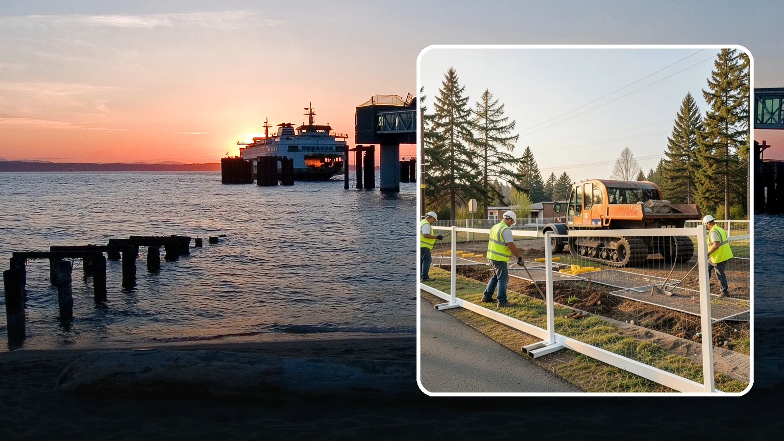 Temporary Fencing in Edmonds, Snohomish County, WA - Temporary fencing secures work sites, events, and hazards on public property quickly and safely.