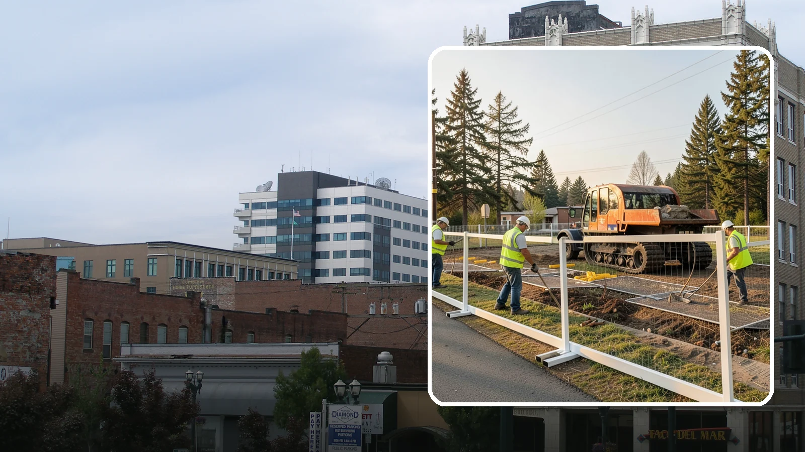 Temporary Fencing in Everett, Snohomish County, WA - Temporary fencing secures work sites, events, and hazards on public property quickly and safely.