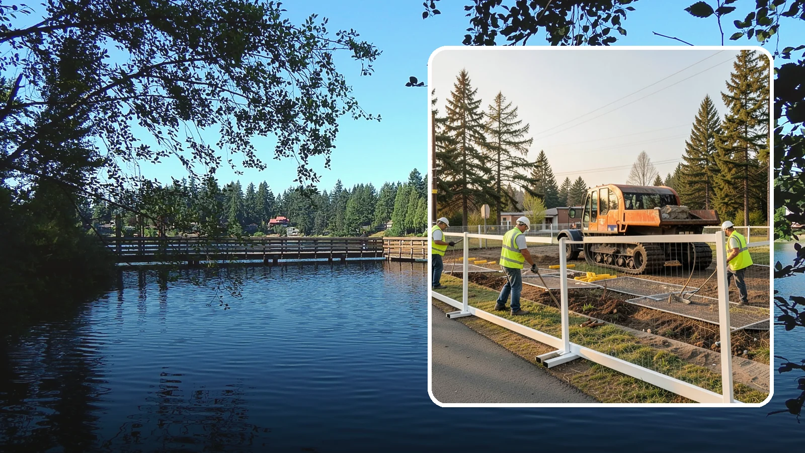 Temporary Fencing in Federal Way, King County, WA - Temporary fencing secures work sites, events, and hazards on public property quickly and safely.