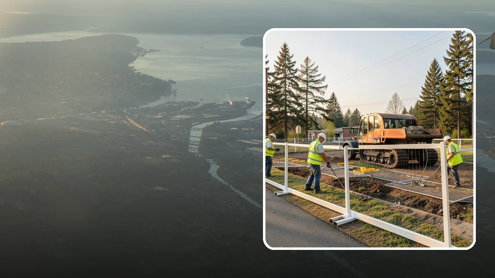 Temporary Fencing in Fife, Pierce County, WA - Temporary fencing secures work sites, events, and hazards on public property quickly and safely.