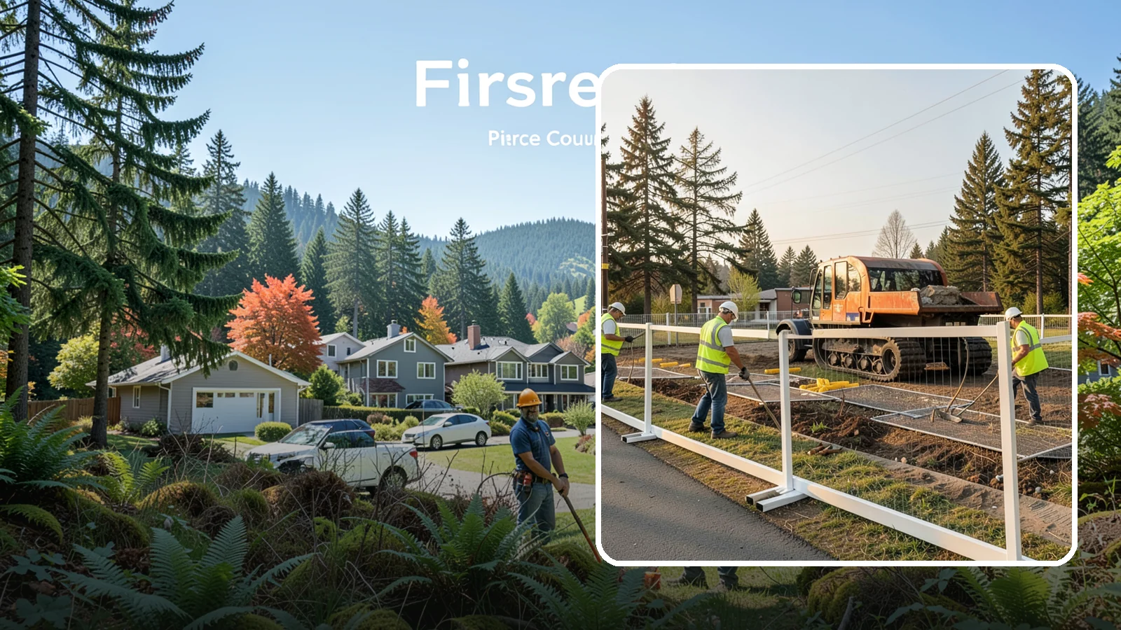 Temporary Fencing in Fircrest, Pierce County, WA - Temporary fencing secures work sites, events, and hazards on public property quickly and safely.