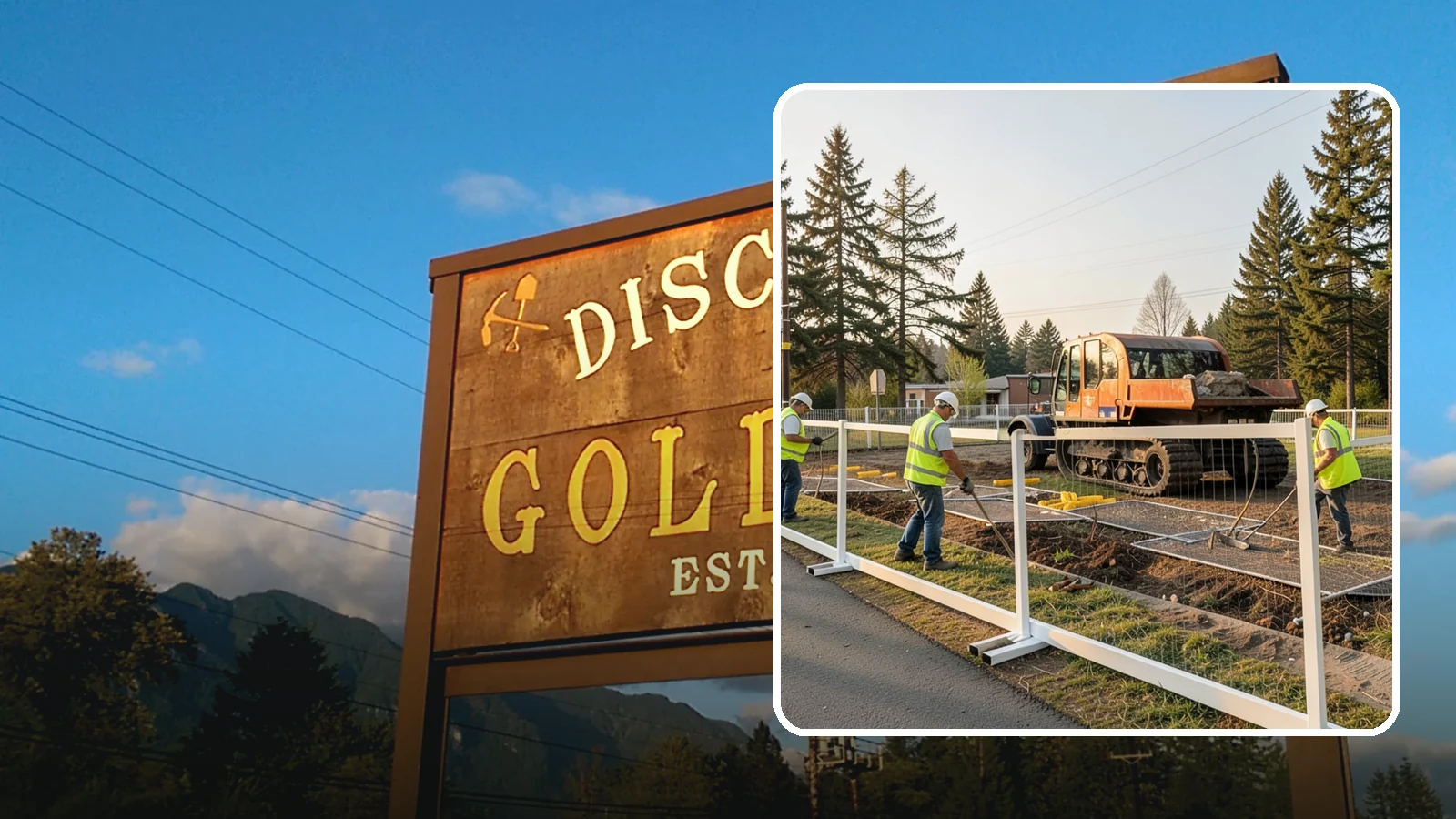 Temporary Fencing in Gold Bar, Snohomish County, WA - Temporary fencing secures work sites, events, and hazards on public property quickly and safely.