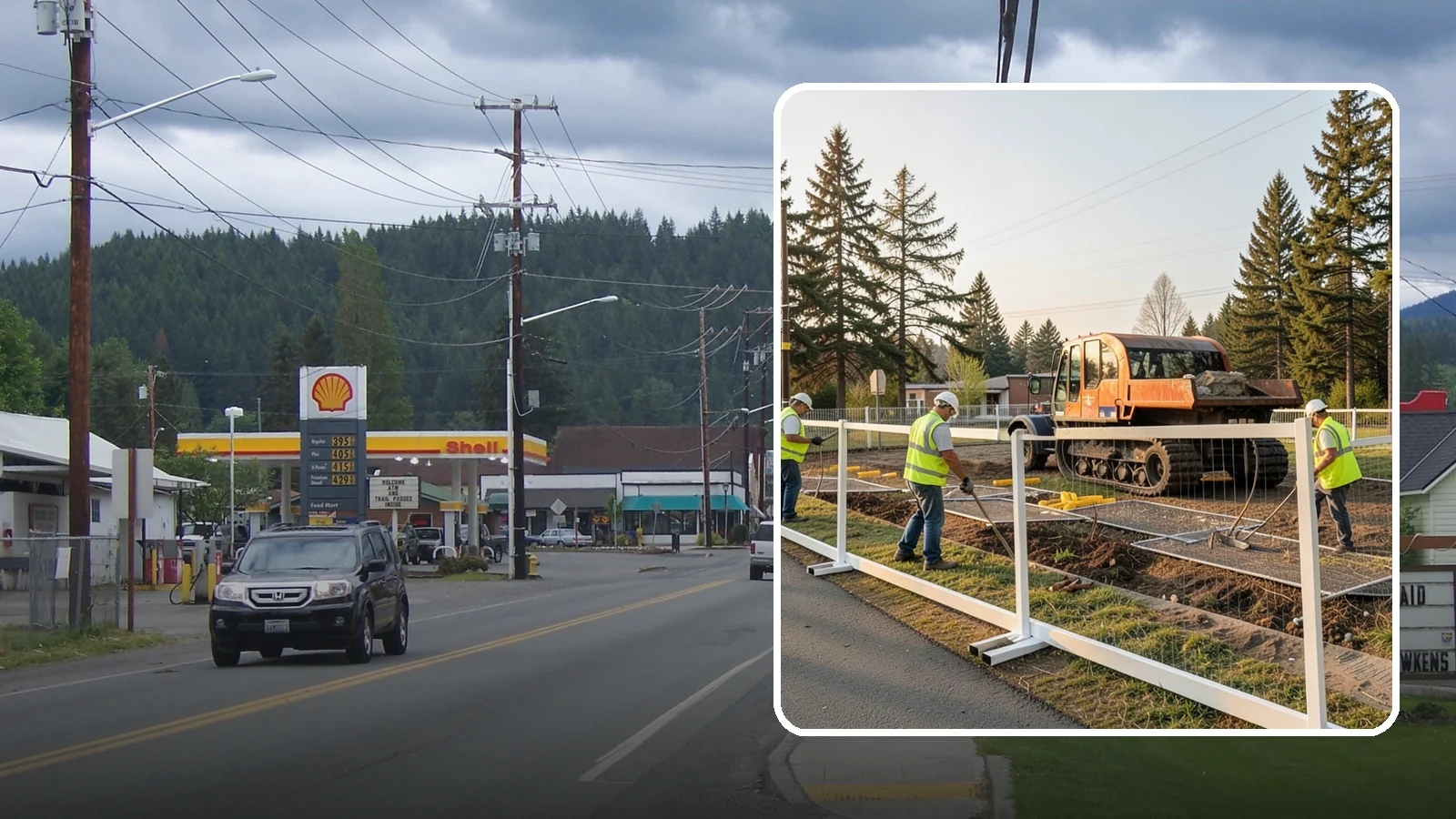 Temporary Fencing in Granite Falls, Snohomish County, WA - Temporary fencing secures work sites, events, and hazards on public property quickly and safely.