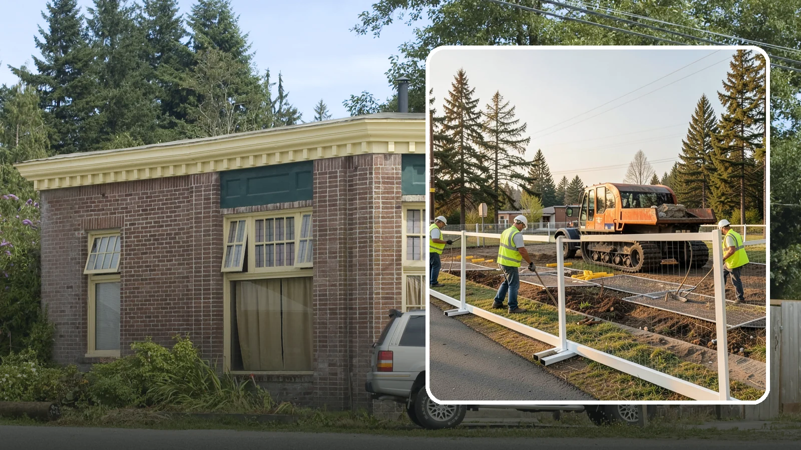 Temporary Fencing in Hamilton, Skagit County, WA - Temporary fencing secures work sites, events, and hazards on public property quickly and safely.