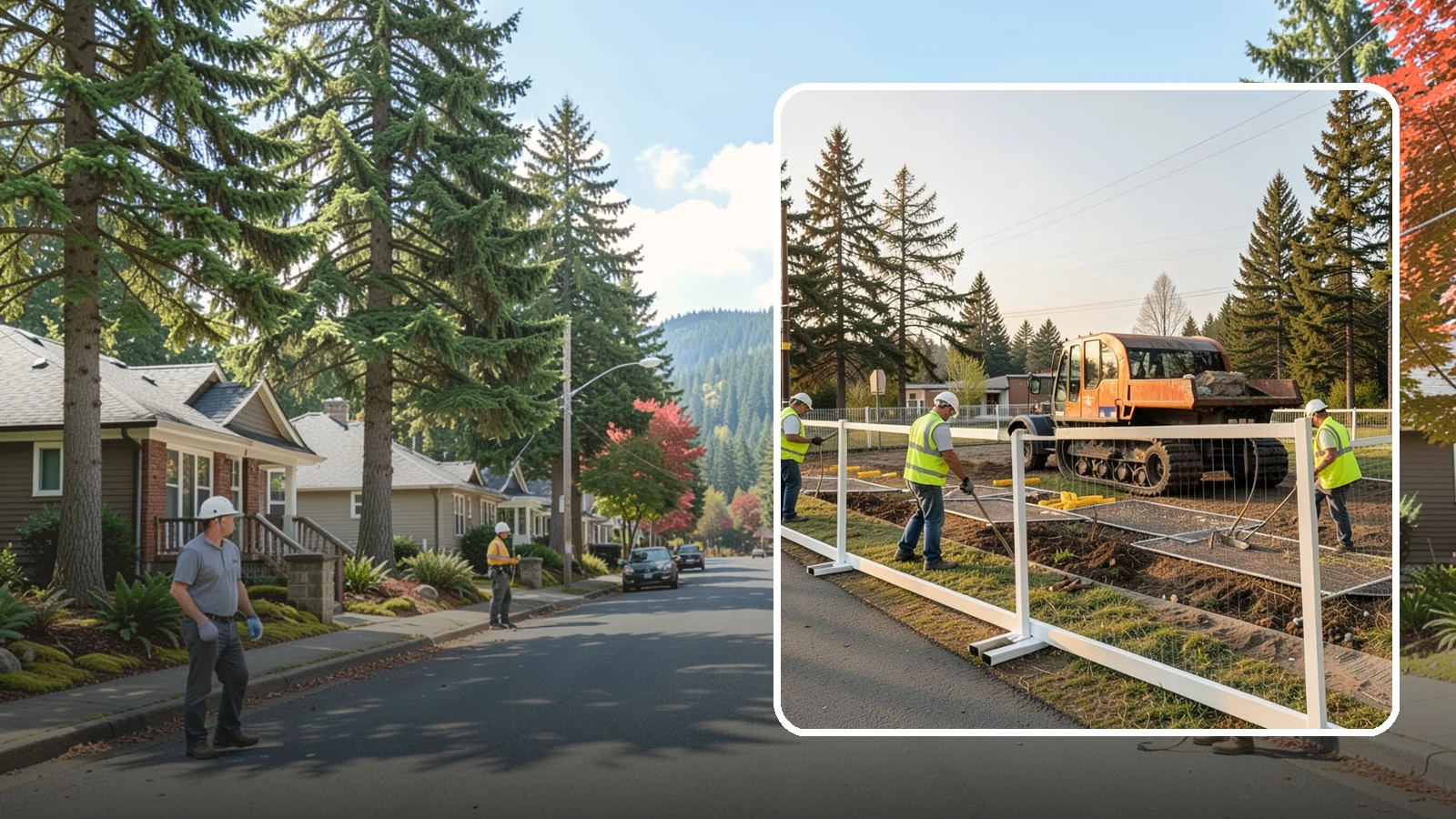 Temporary Fencing in Hunts Point, King County, WA - Temporary fencing secures work sites, events, and hazards on public property quickly and safely.