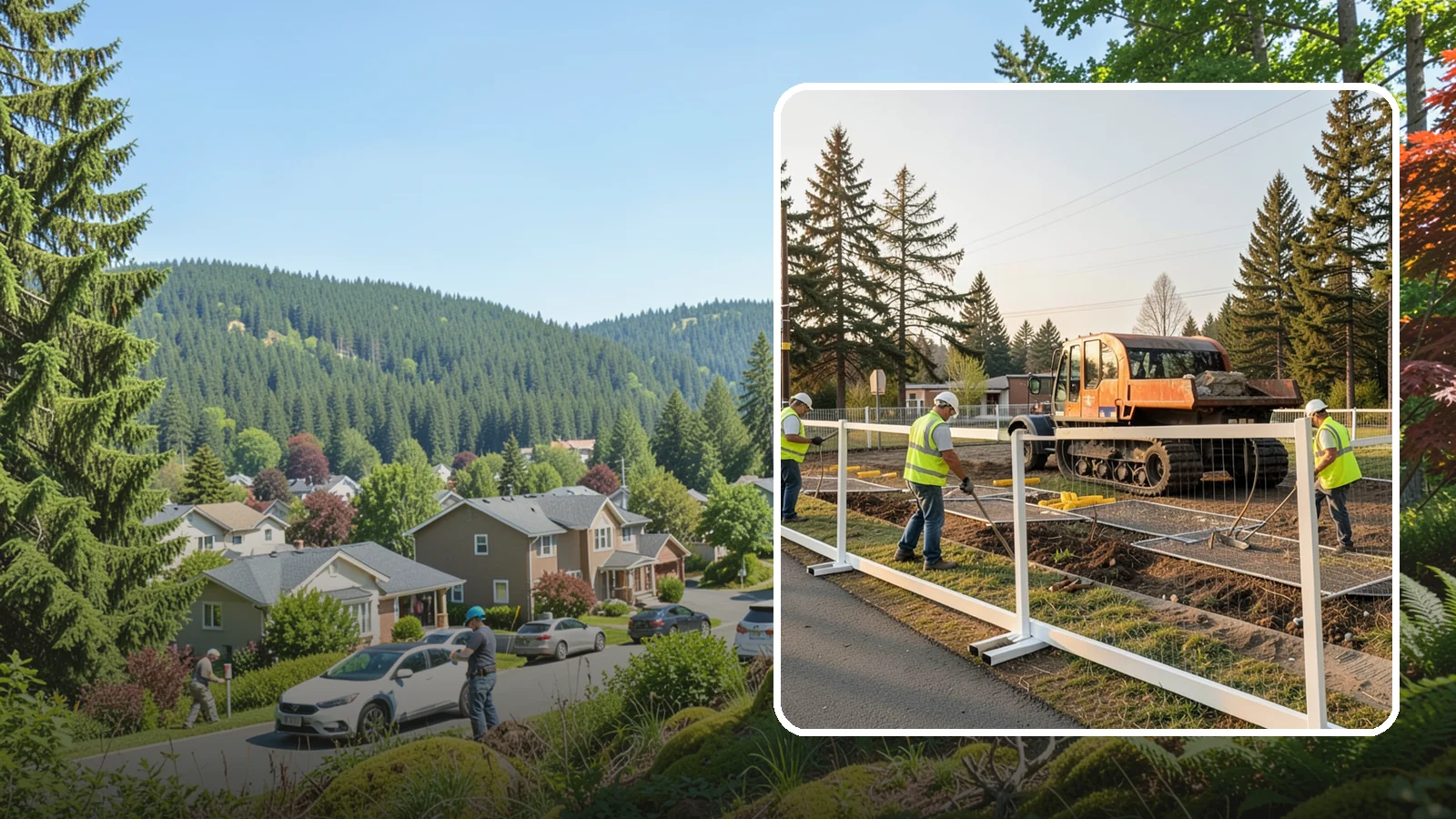 Temporary Fencing in Index, Snohomish County, WA - Temporary fencing secures work sites, events, and hazards on public property quickly and safely.