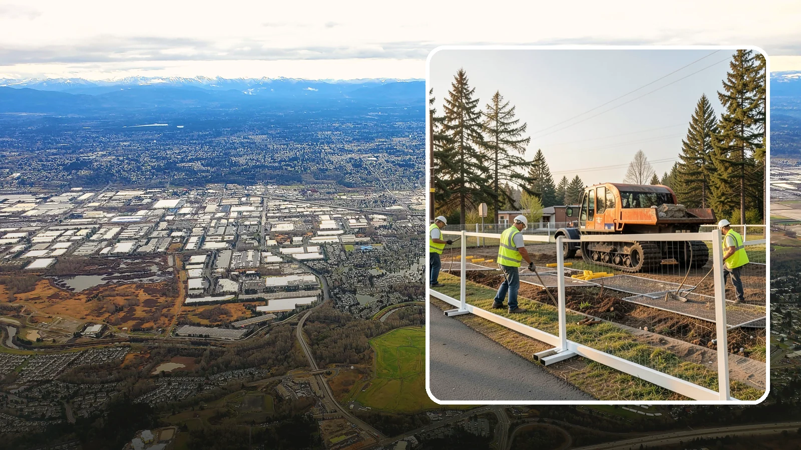 Temporary Fencing in Kent, King County, WA - Temporary fencing secures work sites, events, and hazards on public property quickly and safely.