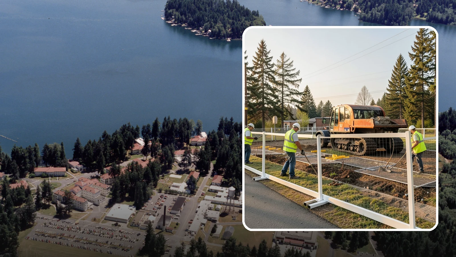 Temporary Fencing in Lakewood, Pierce County, WA - Temporary fencing secures work sites, events, and hazards on public property quickly and safely.