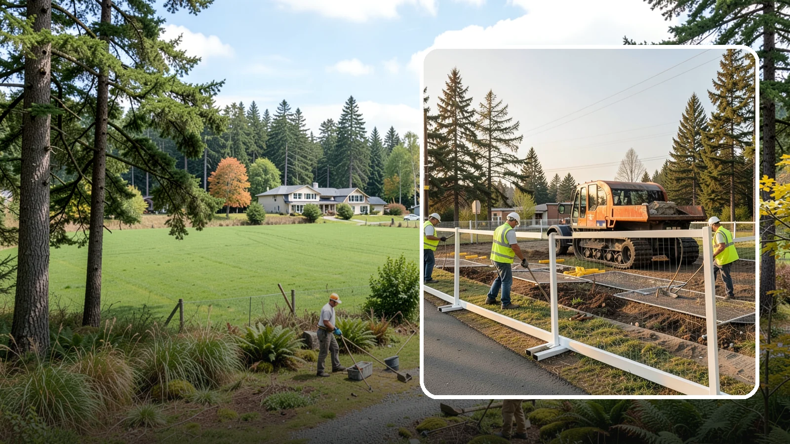Temporary Fencing in Lyman, Skagit County, WA - Temporary fencing secures work sites, events, and hazards on public property quickly and safely.
