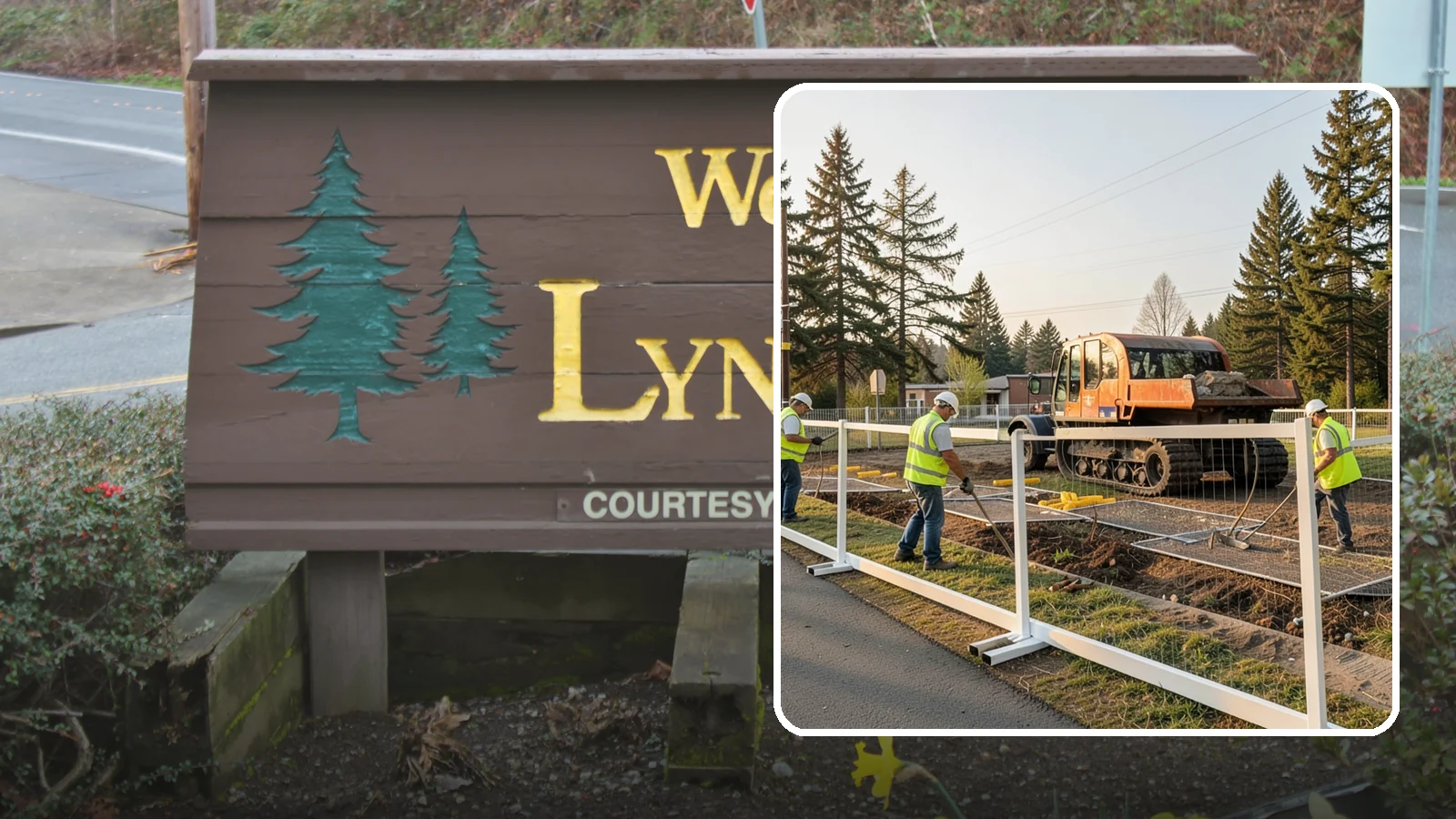 Temporary Fencing in Lynnwood, Snohomish County, WA - Temporary fencing secures work sites, events, and hazards on public property quickly and safely.