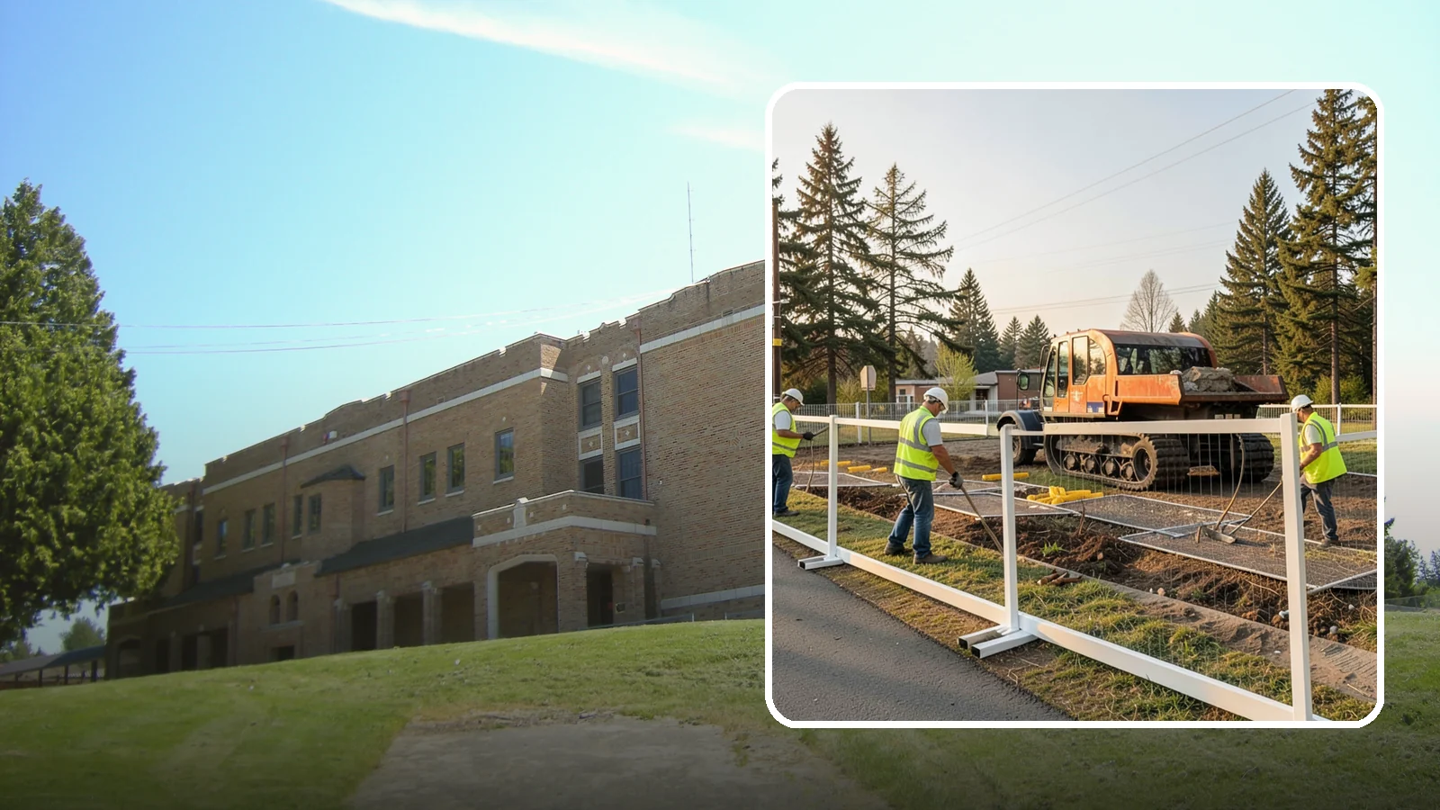 Temporary Fencing in Maple Valley, King County, WA - Temporary fencing secures work sites, events, and hazards on public property quickly and safely.