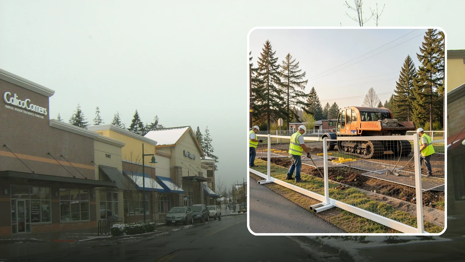 Temporary Fencing in Mill Creek, Snohomish County, WA - Temporary fencing secures work sites, events, and hazards on public property quickly and safely.