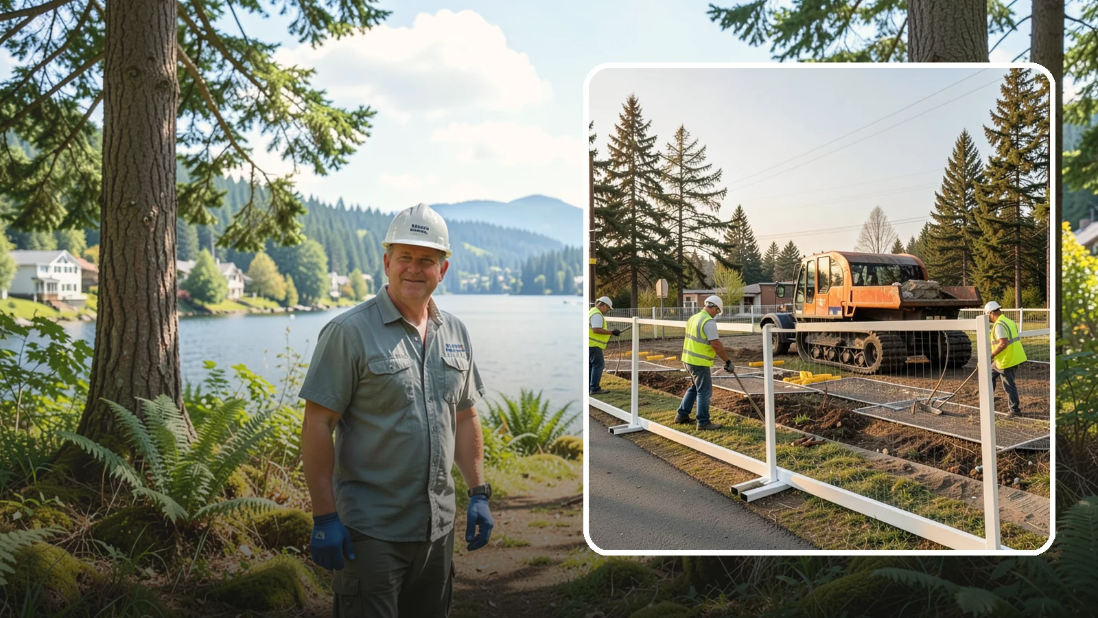 Temporary Fencing in Milton, King County, WA - Temporary fencing secures work sites, events, and hazards on public property quickly and safely.