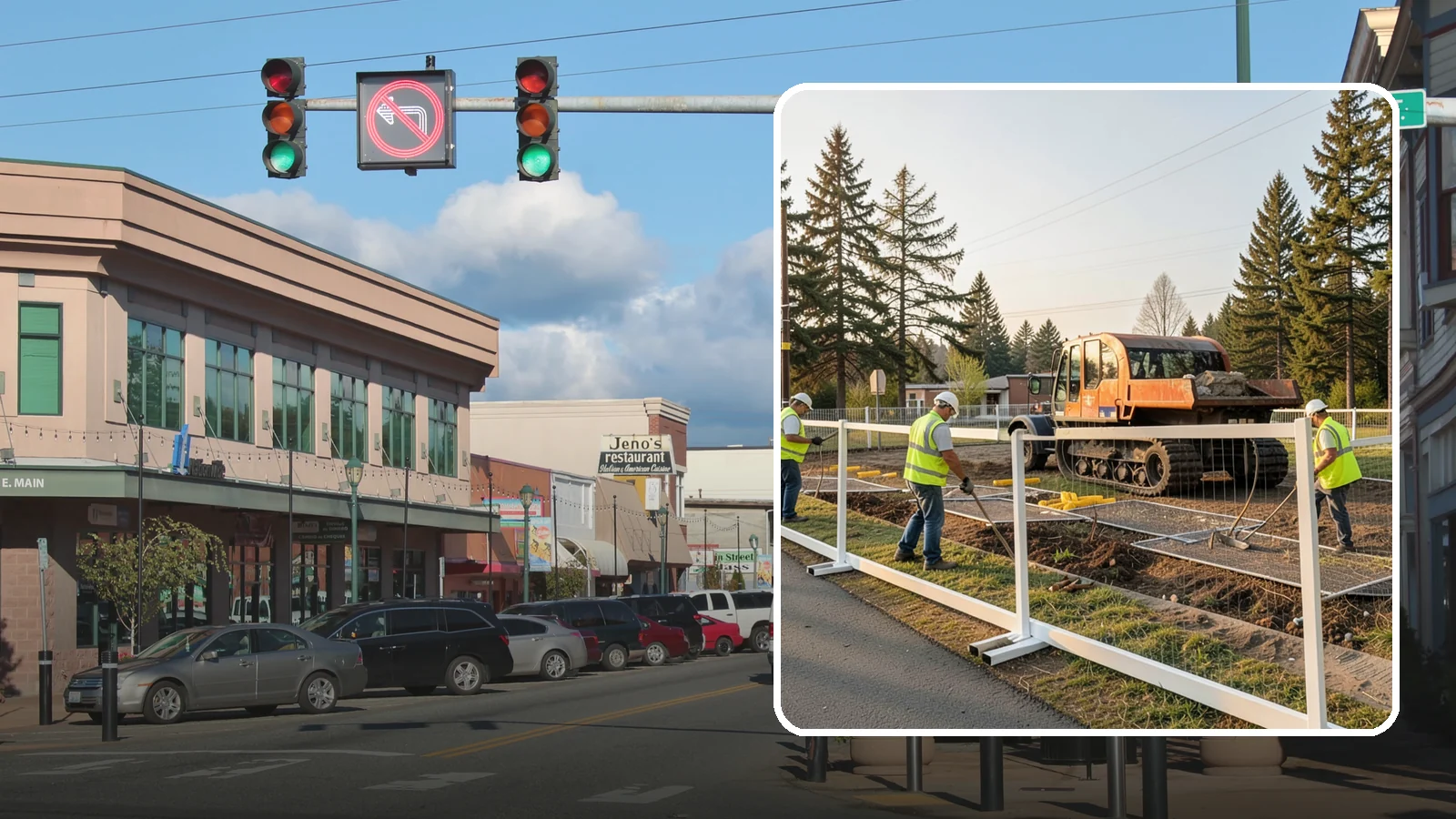 Temporary Fencing in Monroe, Snohomish County, WA - Temporary fencing secures work sites, events, and hazards on public property quickly and safely.